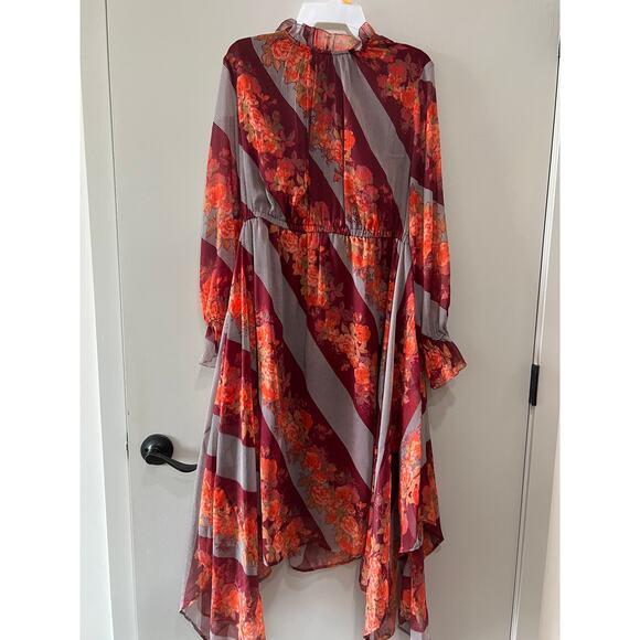 Soft Surroundings Boho Romantic asymmetrical Autumn whimsical long Dress Size-M - Picture 3 of 8